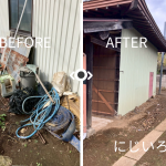 千葉市｜農機具小屋の片付け作業、庭残置物の回収