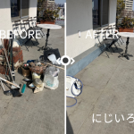 ベランダの不用品回収作業｜文京区